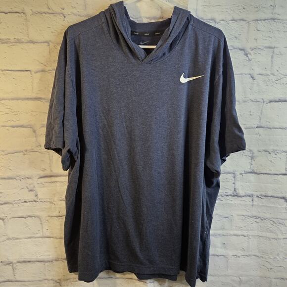 Nike Other - Nike Training Hooded S/S Lightweight Hoodie Men's Size XXL T-Shirt CU4964-473